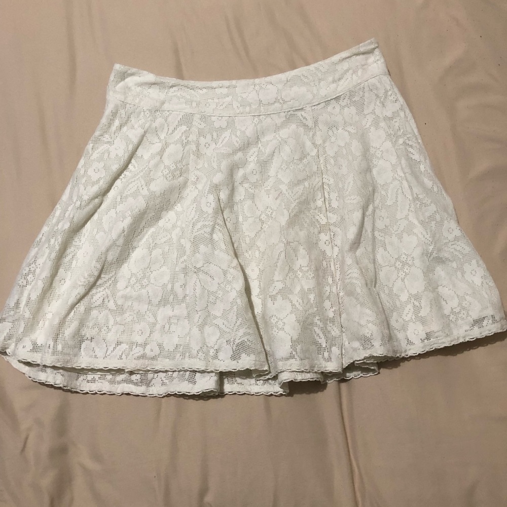 Urban Outfitters kimchi blue beige lace skirt